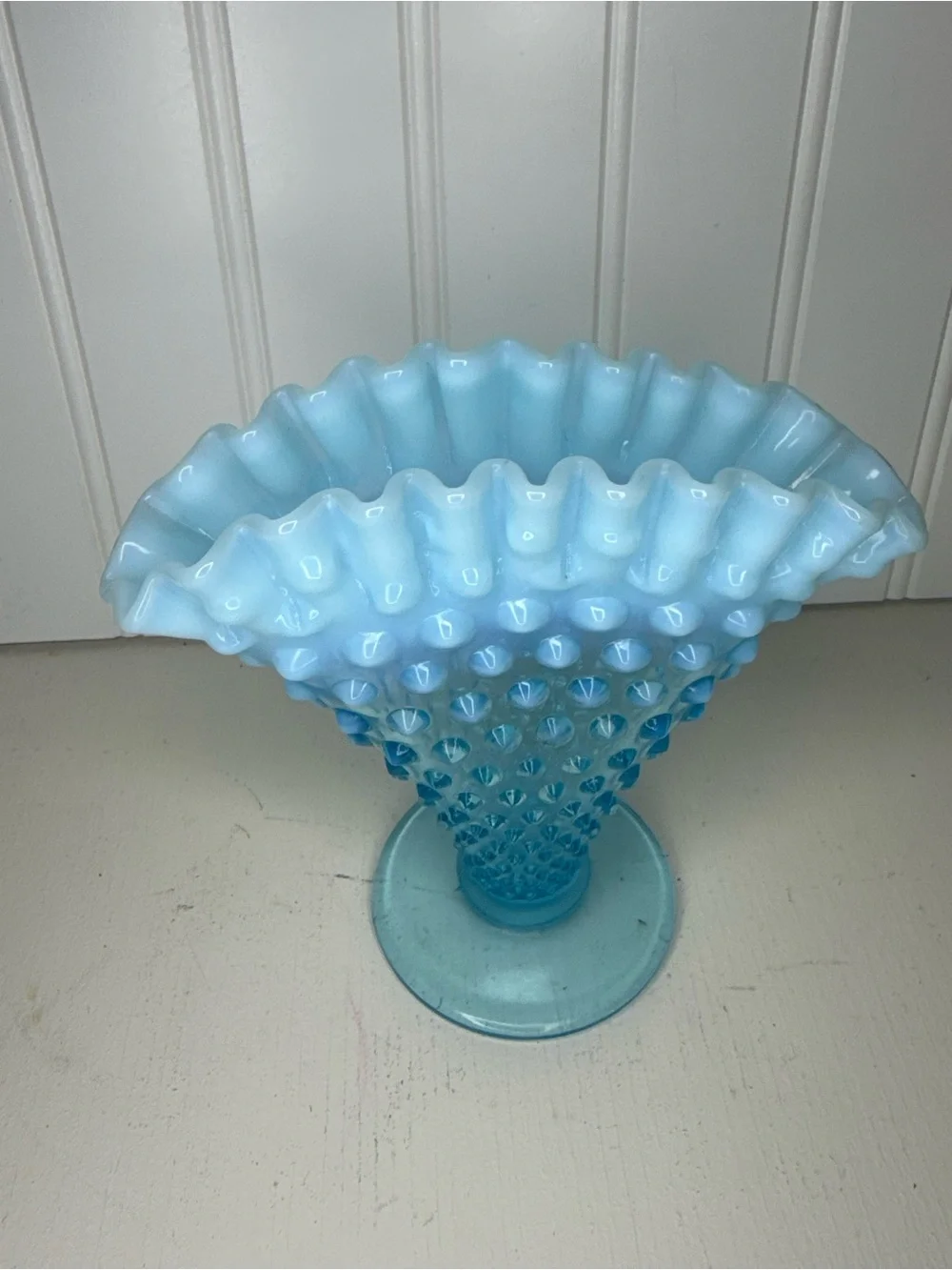 Vintage Fenton Blue Opalescent 6
